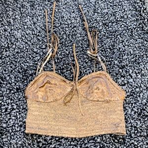 gold cheetah crop top